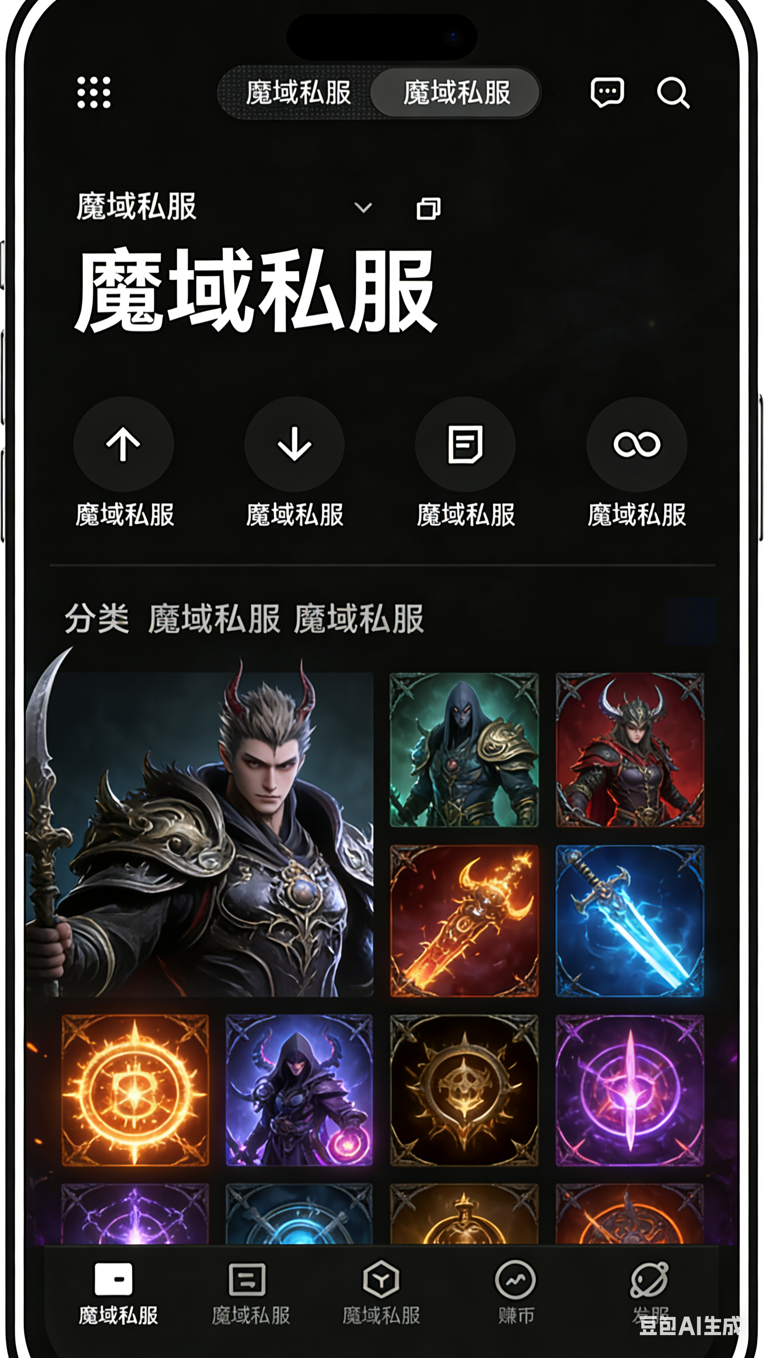 魔域私服爵位升级弹窗